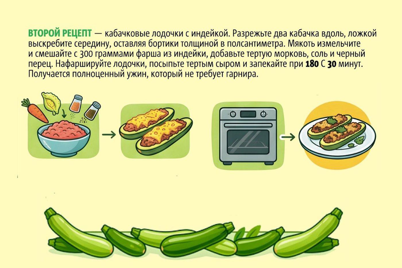 Горячее из кабачков тоже может быть вкусным.