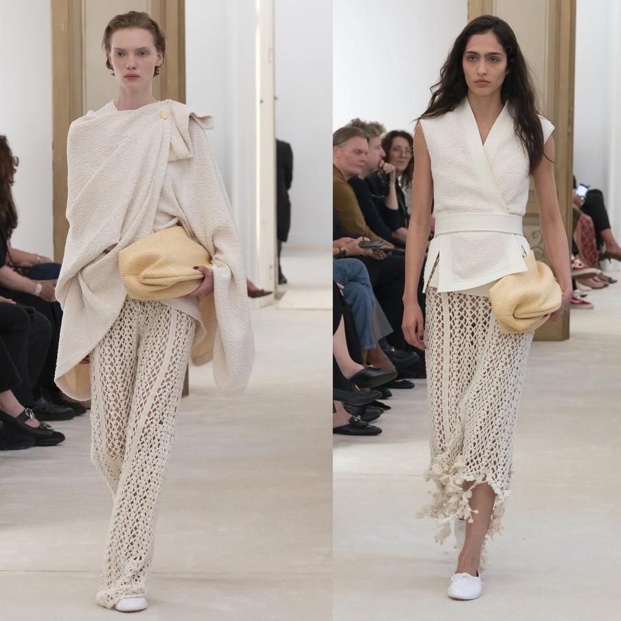 Кроше в летней коллекции Alberta Ferretti.