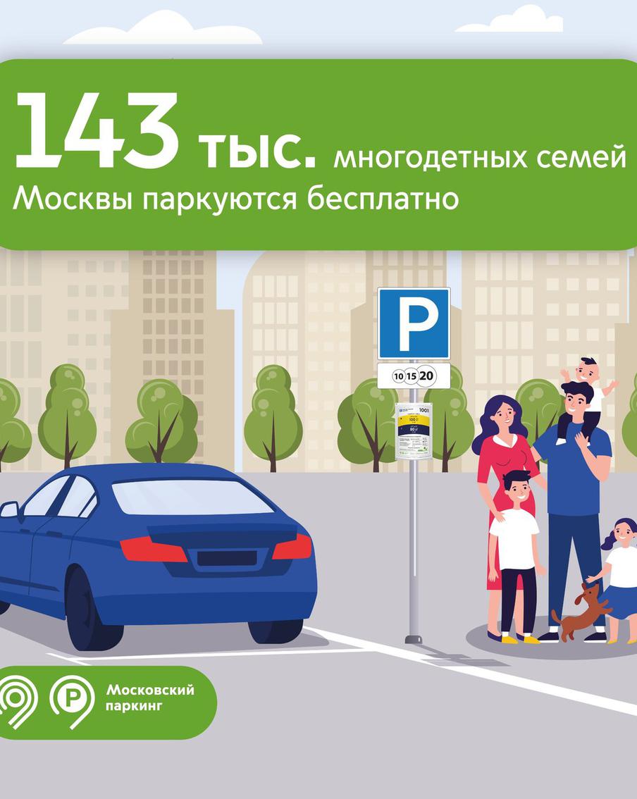 Максим Ликсутов: 143 тыс. многодетных семей в столице паркуются бесплатно