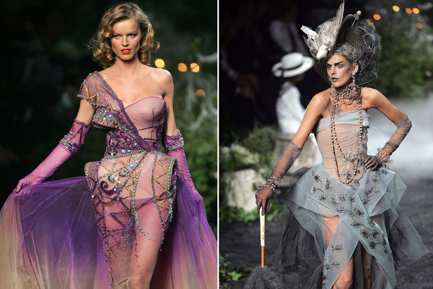 Модели на показе Christian Dior осень-зима – 2006.