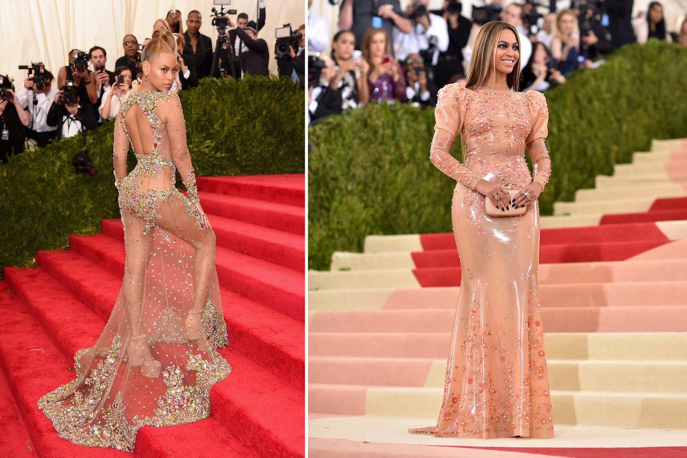 Би на Met Gala в 2015 и 2016 году.