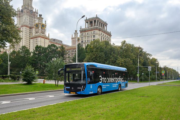 В 5 районах в ЗАО и ЮЗАО запустили новый электробусный маршрут