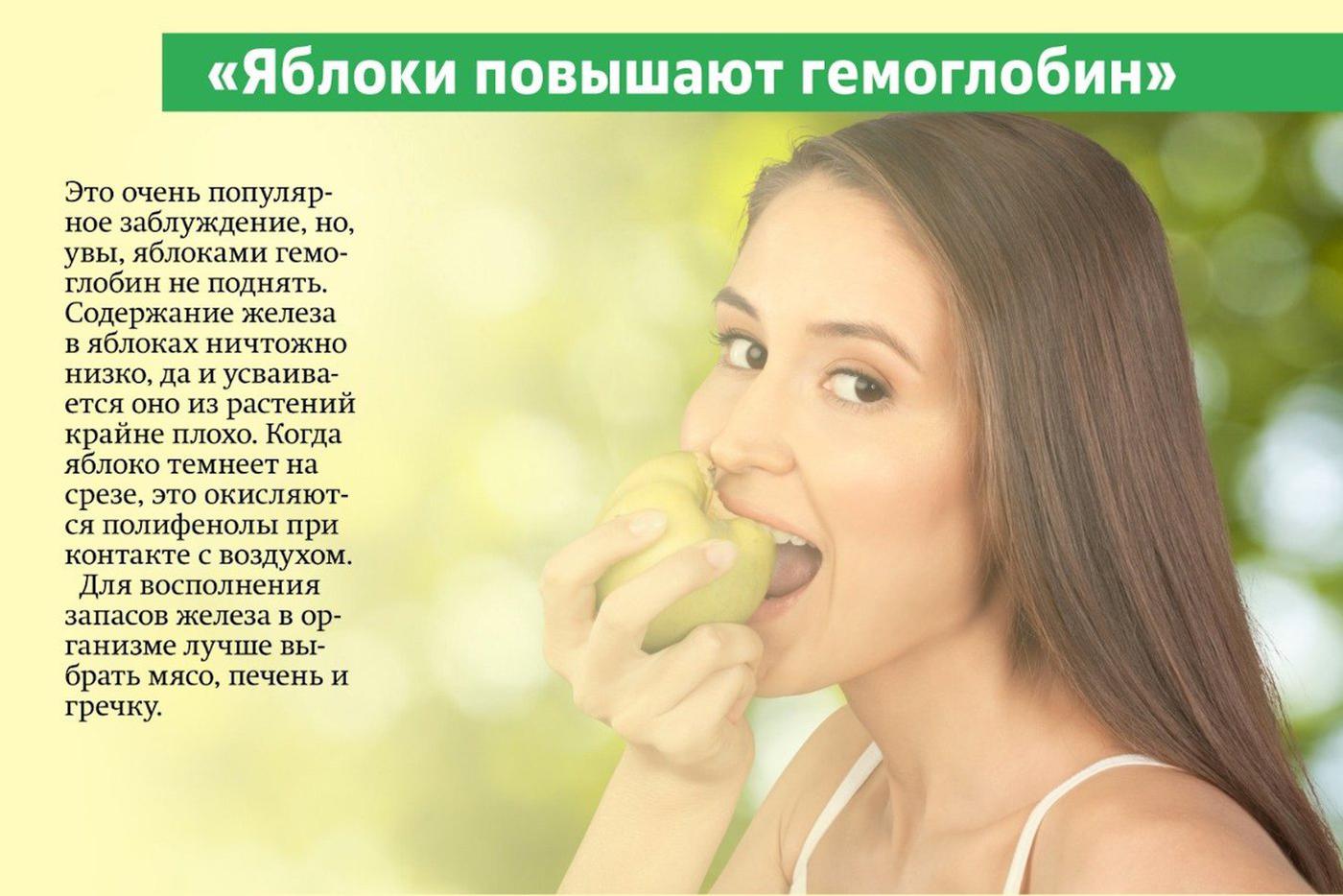 Миф № 4 о яблоках.