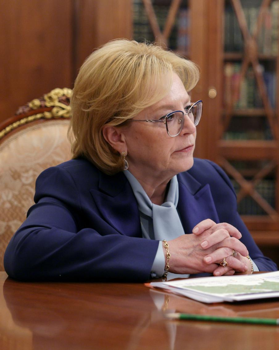 Скворцова рассказала Путину о ситуации с донорскими ресурсами