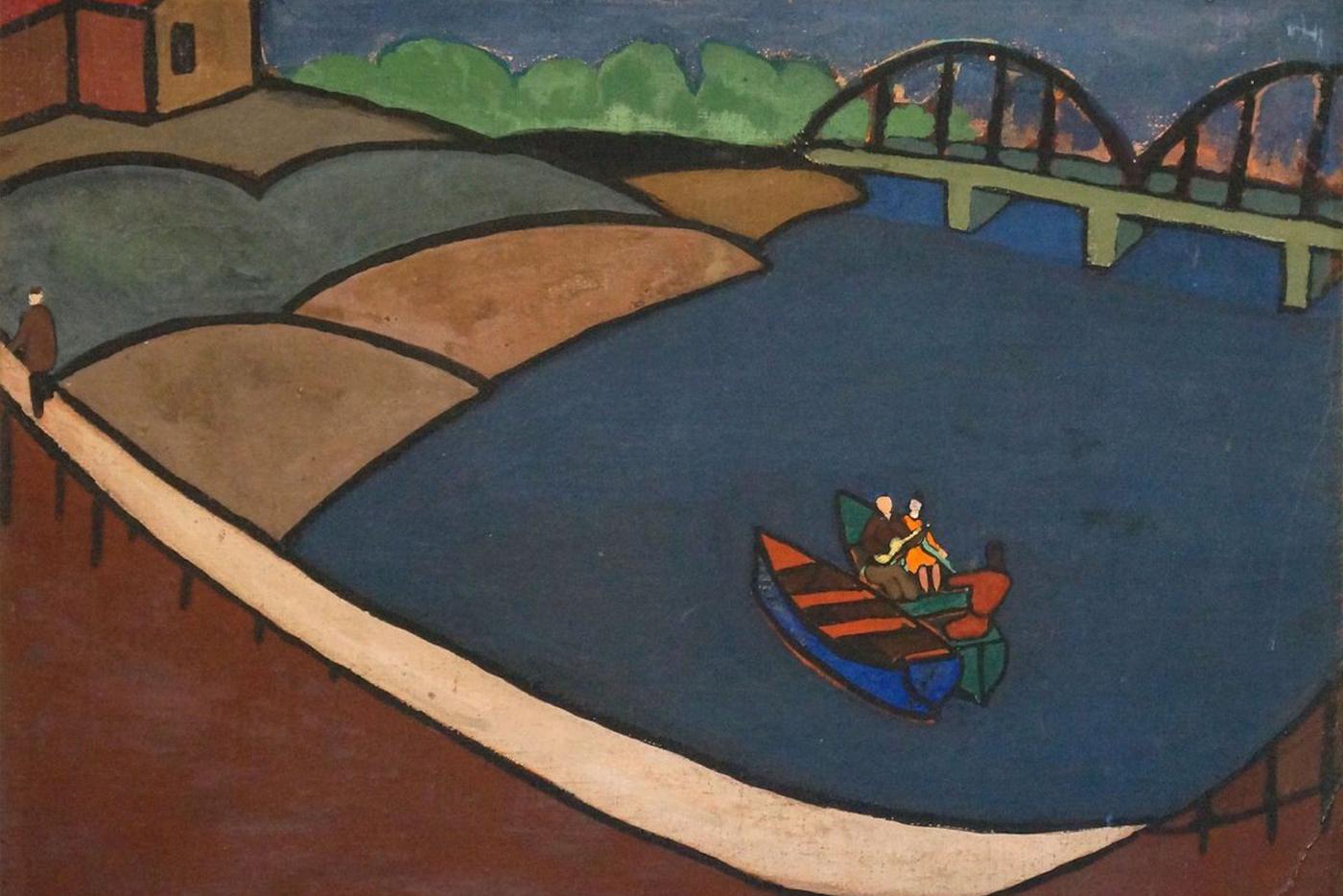 Рихард Васми "Прогулка на лодке" (Собрание семьи Громовых). 