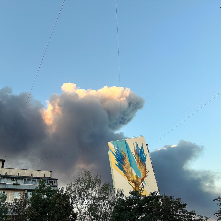 В Киеве концентрация ядовитых веществ в воздухе достигла пределов нормы. Военный эксперт предположил, что именно может гореть на складах НАТО