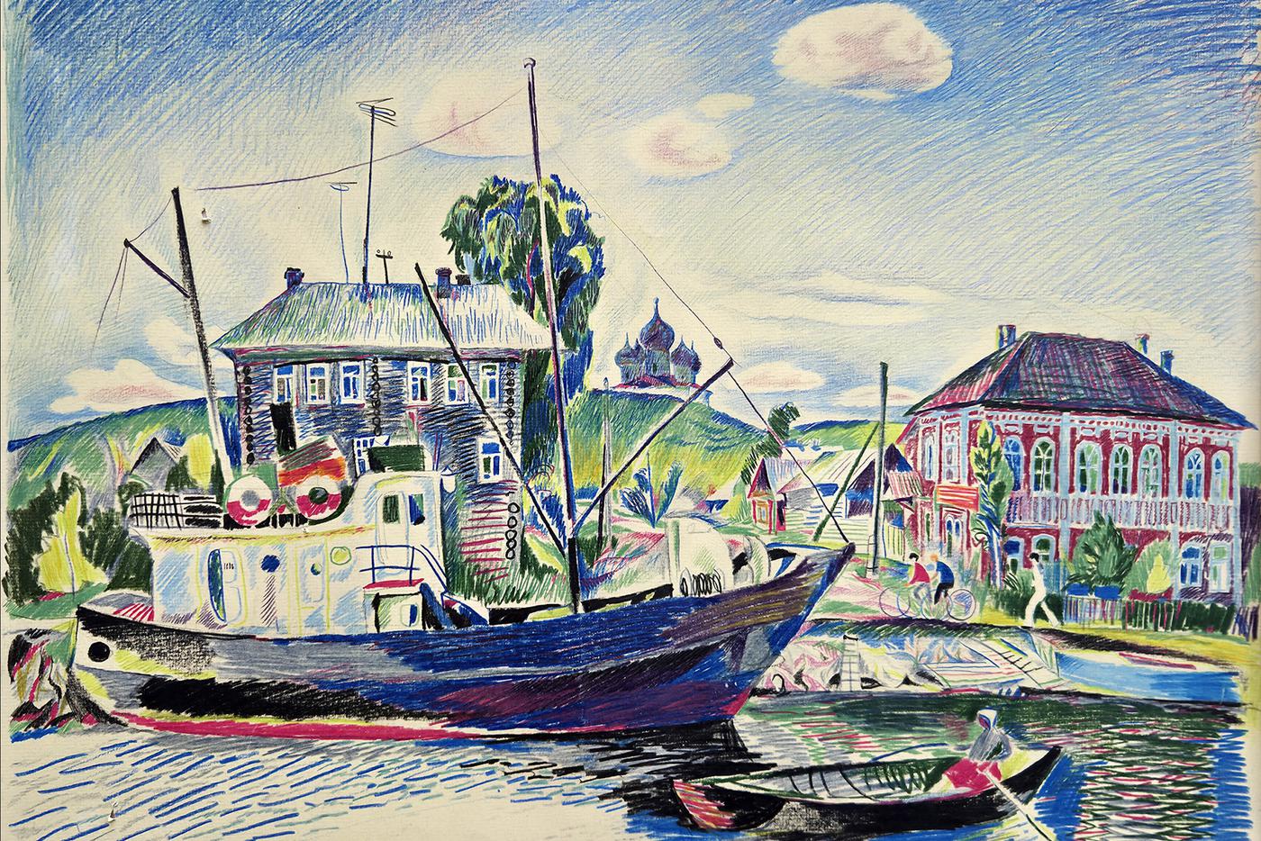 Станислав Никиреев "Белозерский канал", 1971.