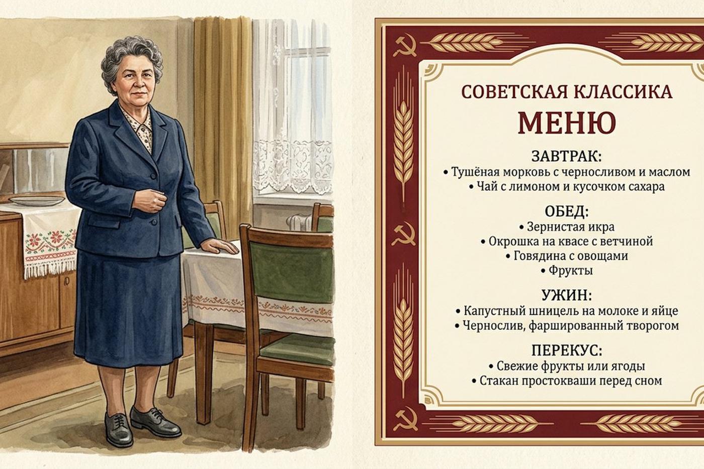 Примеры блюд из меню