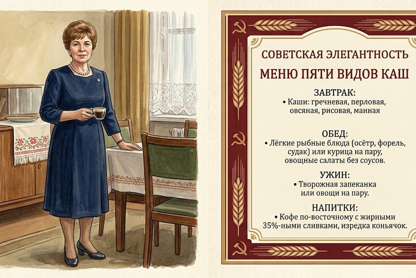 Примеры блюд из меню