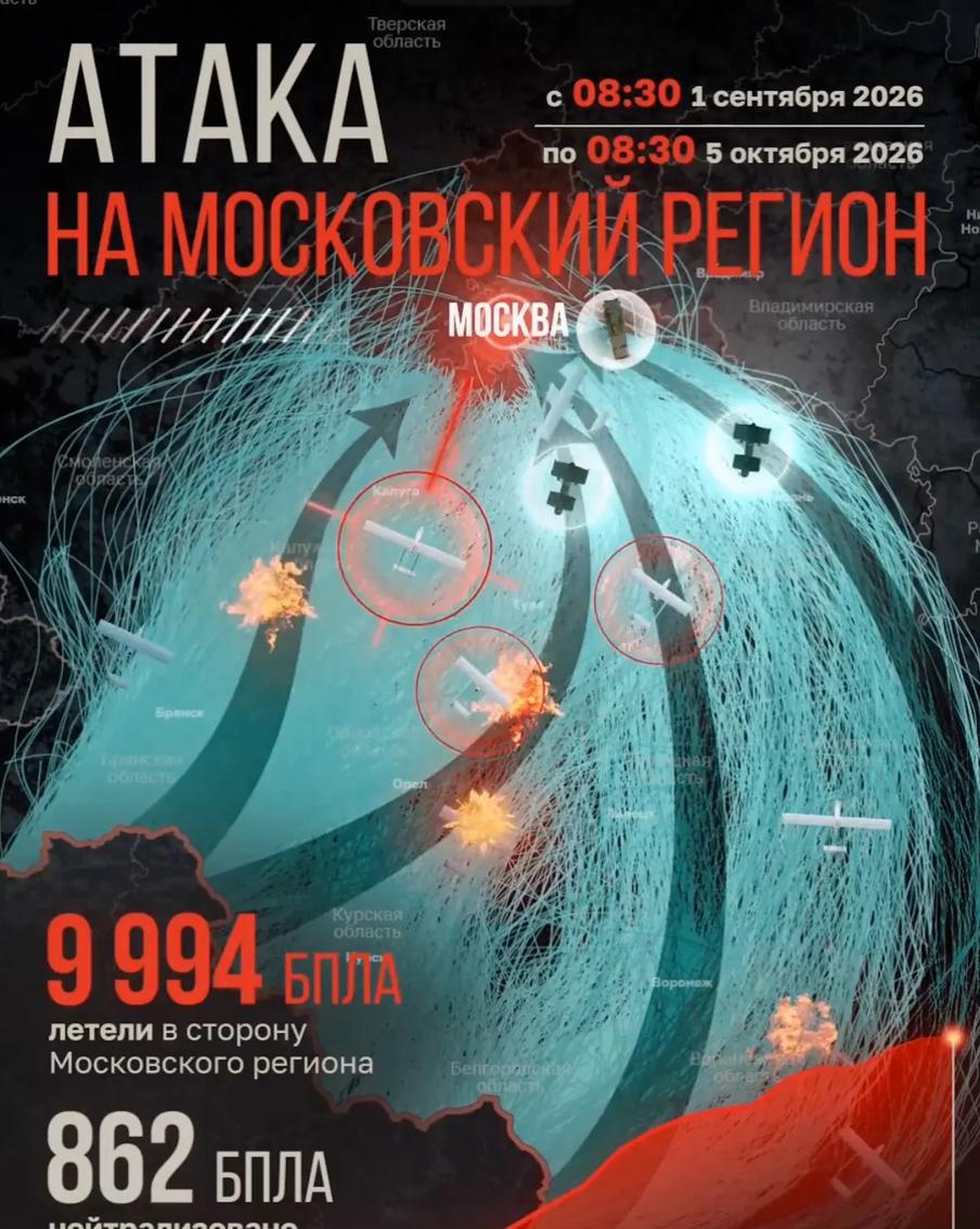 Атака на московский регион в цифрах.
