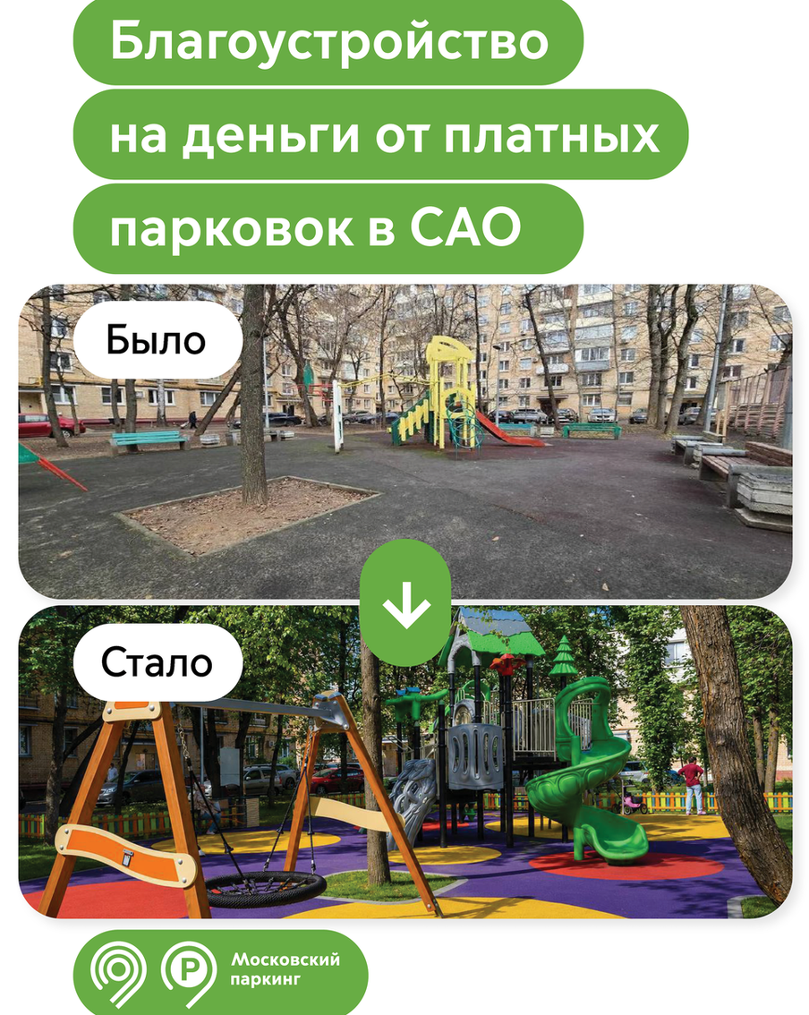 Максим Ликсутов: 116 дворовых территорий благоустроили в САО на средства от оплаты уличных парковок