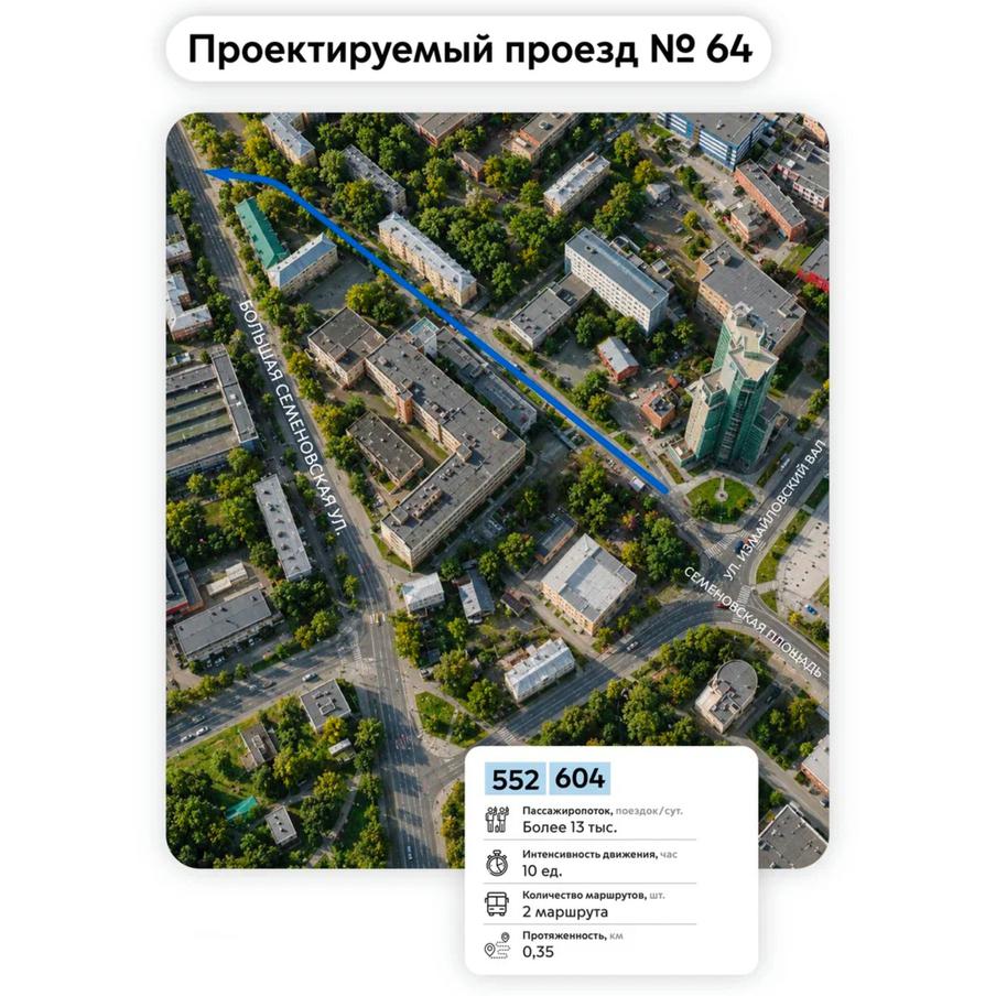 Проектируемый проезд № 64.