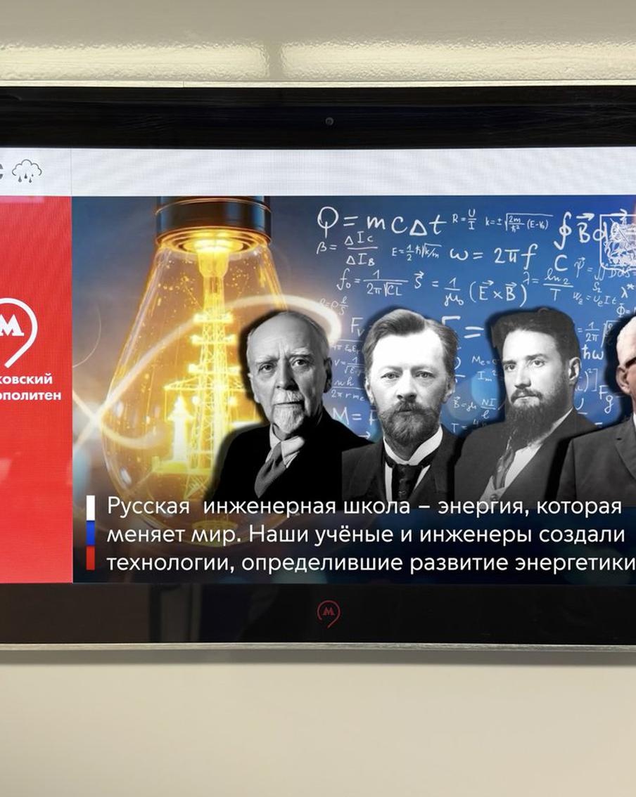 Пассажирам транспорта столицы расскажут об истории российской энергетики