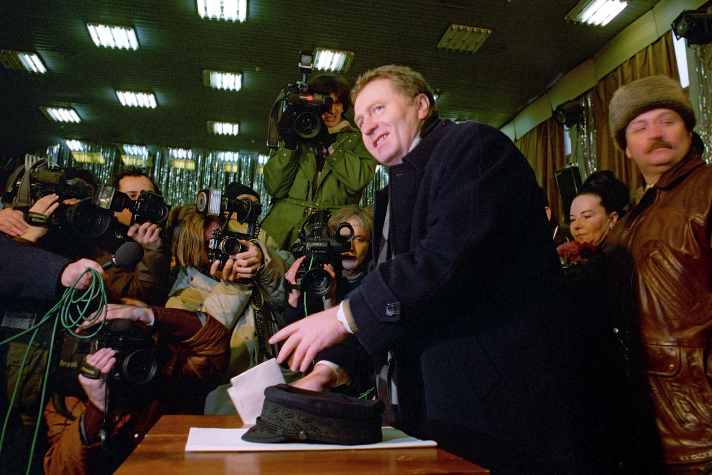 Председатель ЛДПР Владимир Жириновский в 1995 году.